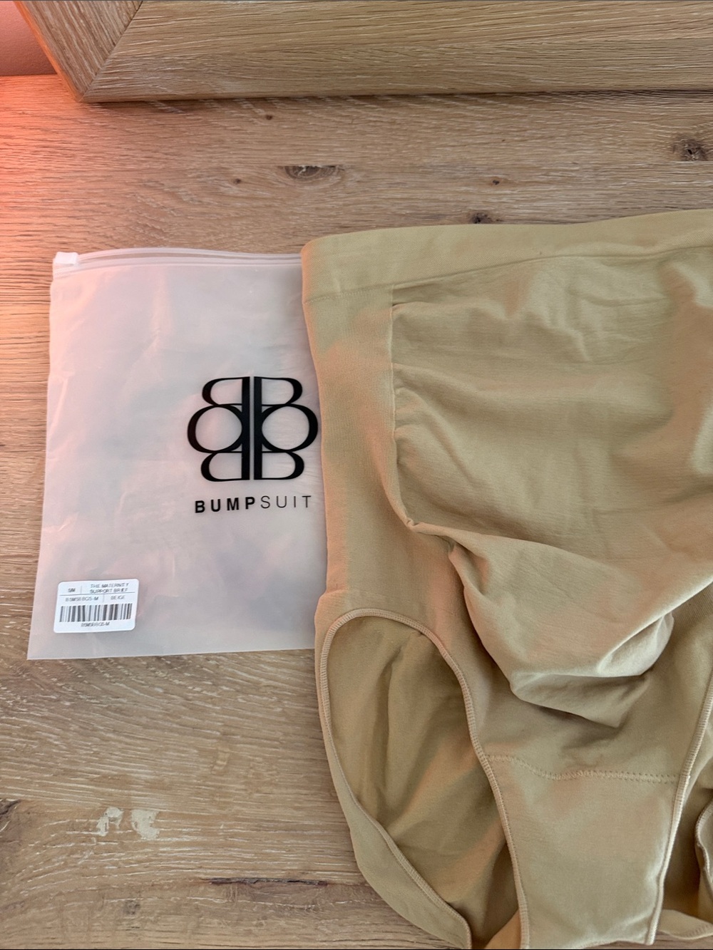 Bumpsuit High Maternity Support Brief in Beige